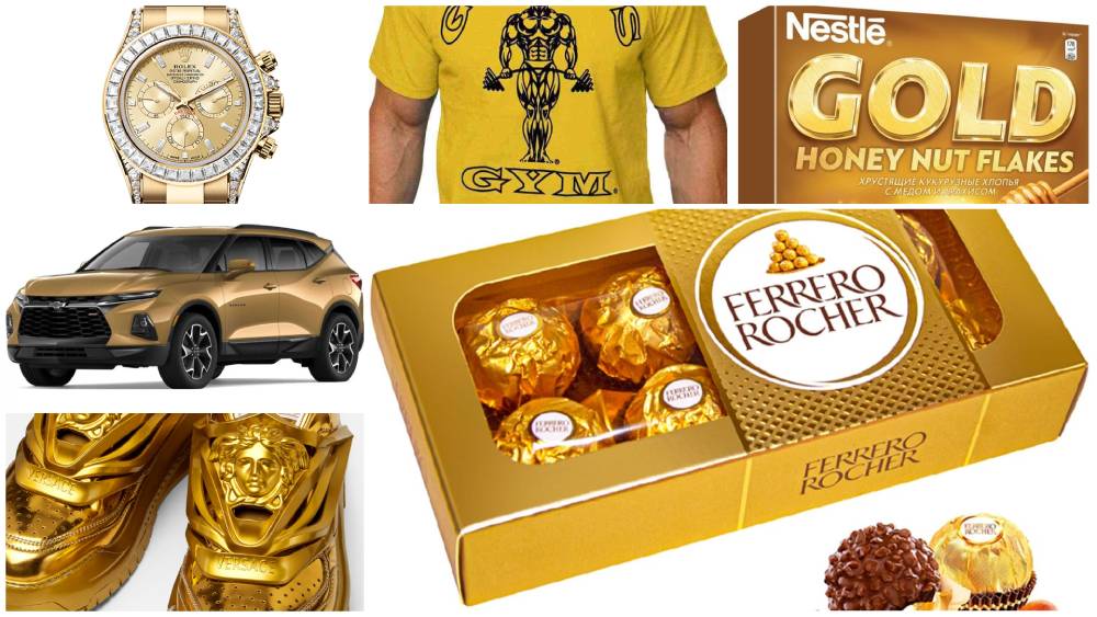 Versace, Rolex, Ferrero Rocher, Lamborghini, Nestle