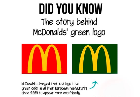 Zielone logo McDonalds