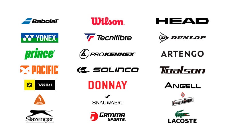 Tennis equipment brands