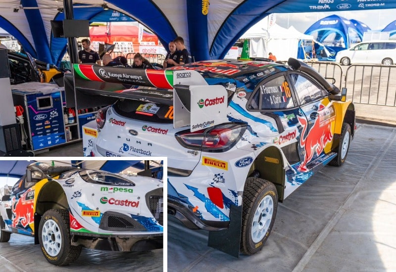 WRC-Rallyefahrzeug